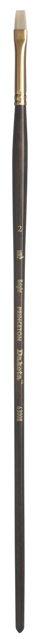 Princeton Series 630 Dakota Synthetic Bristle Brush-Long Handle Bright Size 2